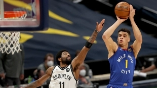 Michael Porter Jr. y Kyrie Irving, dos jugadores no vacunados contra el Covid.