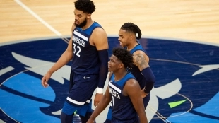 Minnesota Timberwolves, Big 3 en temporada 2022. Foto: gettyimages