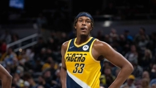 Myles Turner, posible fichaje de Dallas Mavericks. Foto: gettyimages