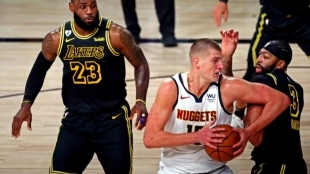 Nikola Jokic, sensaciones tras perder con Los Angeles Lakers. Foto: gettyimages