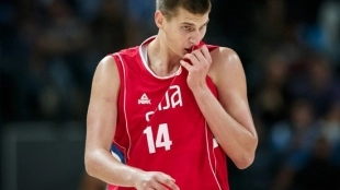 Nikola Jokic, gran estrella de la selección de Serbia.