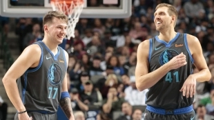 Dirk y Luka, los responsables del crecimiento. Foto: NBA.com
