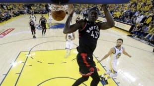 Pascal Siakam, jugador pretendido por Golden State Warriors.