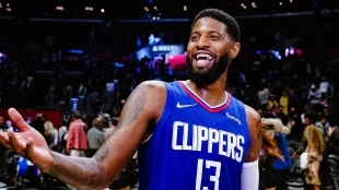 Paul George y Reggie Jackson, jugadores de Los Angeles Clippers.