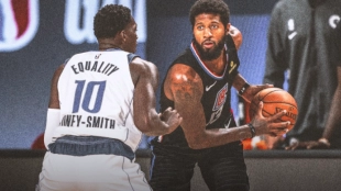 Paul George fue clave en la victoria de los Clippers.