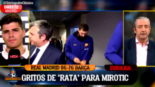 Fragmente donde el periodista hizo la pregunta a Mirotic.