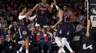 Tyrese Maxey forma el mejor Big 3 de la NBA con Sixers. Foto: gettyimages