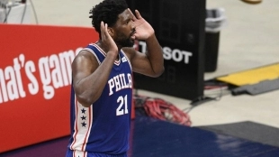 Joel Embiid, protagonista en playoffs NBA 2021. Foto: gettyimages