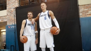 Kristaps Porzingis y Luka Doncic | Foto: getty images