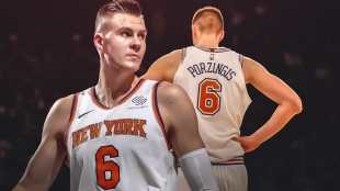 Porzingis, jugador de los Knicks. 