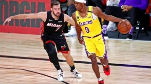 Rajon Rondo, posibilidad de 17º anillo de Celtics y Lakers. Foto: gettyimages