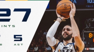 Ricky Rubio acabó el duelo con 27 puntos.