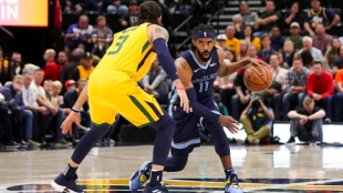 Ricky Rubio y Mike Conley en un Jazz-Grizzlies.