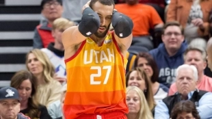 Rudy Gobert, estrella de los Jazz, afectado por el coronavirus.