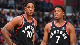 DeMar DeRozan y Kyle Lowry a Lakers. Foto: gettyimages