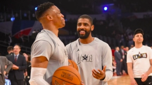 Russell Westbrook y Kyrie Irving, en un All Star.