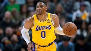 Russell Westbrook, jugador de Los Angeles Lakers.