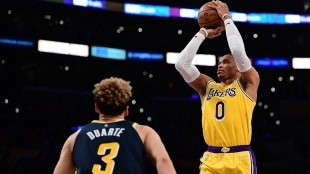 Russell Westbrook, jugador de Los Angeles Lakers.