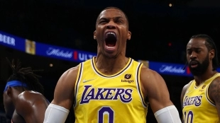 Russell Westbrook, estrella de Los Angeles Lakers.