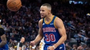 Golden State Warriors, gran nivel Stephen Curry. Foto: gettyimages