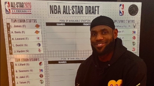 LeBron James, capitán de uno de los equipos del All Star Game.