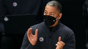 Tyronn Lue, entrenador jefe de Los Angeles Clippers.