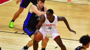 Usman Garuba, opciones de éxito en Houston Rockets. Foto: gettyimages