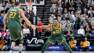 Donovan Mitchell y Rody Gobert, estrellas de Utah Jazz.
