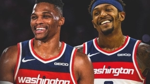 Russell Westbrook y Bradley Beal, nuevo dúo de estrellas en Washington Wizards.