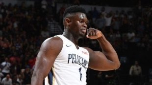 Zion Williams avisa de su gran estado de forma. Foto: gettyimages