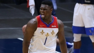 Zion Williamson, histórico rendimiento en New Orleans Pelicans. Foto: gettyimages