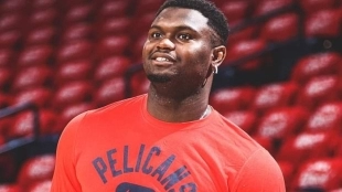 Zion Williamson, jugador de New Orleans Pelicans.