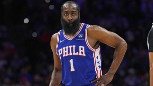 James Harden, jugador de Philadelphia 76ers.