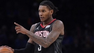 Kevin Porter Jr., con la camiseta de los Houston Rockets