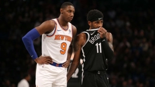 Kyrie Irving, con los Brooklyn Nets
