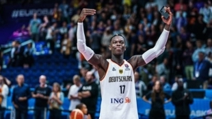 Dennis Schröder, jugador de Los Angeles Lakers.