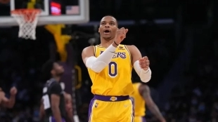 Russell Westbrook, jugador de Los Angeles Lakers.