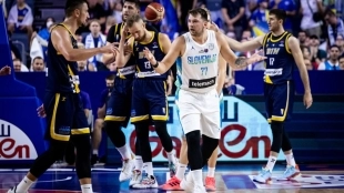Luka Doncic, opción de hacer triple-doble en Eurobasket 2022. Foto: gettyimages