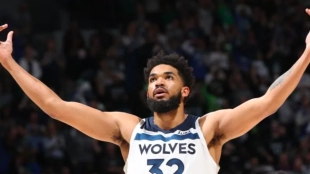 Karl Anthony-Towns, estrella de Minnesota Timberwolves. 