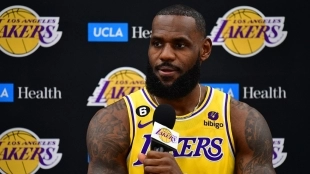 LeBron James, en el Media Day con Los Angeles Lakers
