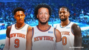 R.J. Barrett, Jalen Brunson y Julius Randle