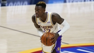 Dennis Schroder, jugador de Los Angeles Lakers.