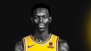 Dennis Schroder, jugador de Los Angeles Lakers.