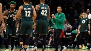 Joe Mazzulla, acierto debut Celtics. Foto: gettyimages