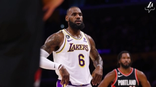 LeBron James, estrella de Los Angeles Lakers.