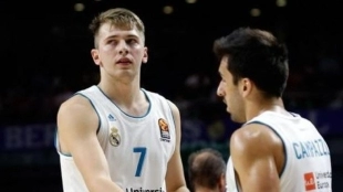 Luka Doncic y Facundo Campazzo, en el Real Madrid. 