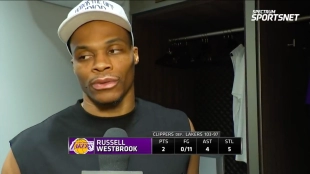 Russell Westbrook, estrella de Los Angeles Lakers. 