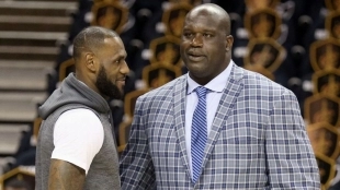LeBron James y Shaquille O'Neal