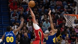 New Orleans Pelicans vence a Golden State Warriors por 105-114.