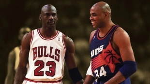 Michael Jordan y Charles Barkley